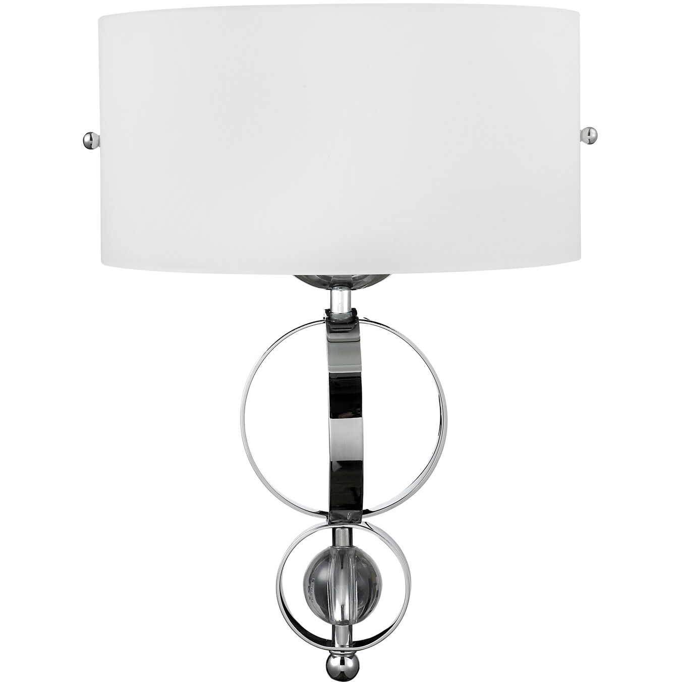 Cerchi 1 Light 12 inch Chrome Wall Sconce Wall Light, Damp