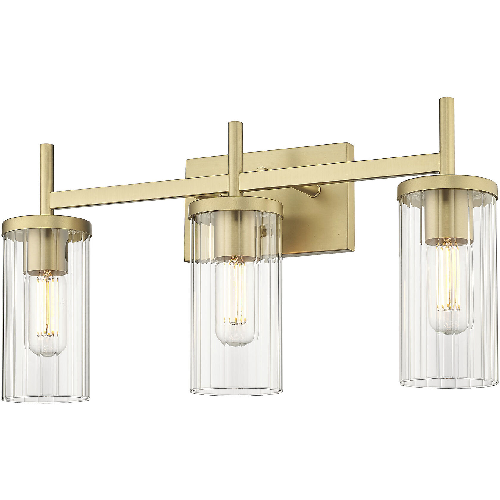 Winslett Vanity Wall Light in Brushed Champagne Brass