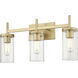 Winslett Vanity Wall Light in Brushed Champagne Brass