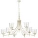 Keating 9 Light 44 inch Antique Ivory Chandelier Ceiling Light