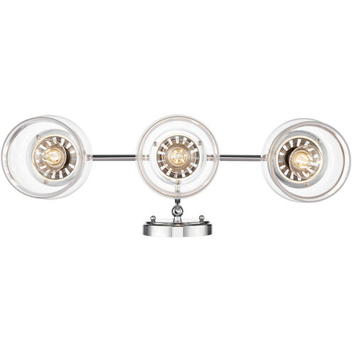 Daphne 3 Light 24 inch Chrome Bath Vanity Light Wall Light