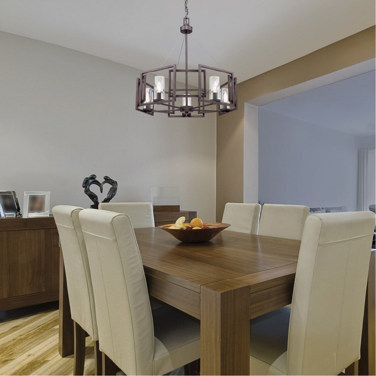 Marco 5 light chandelier top