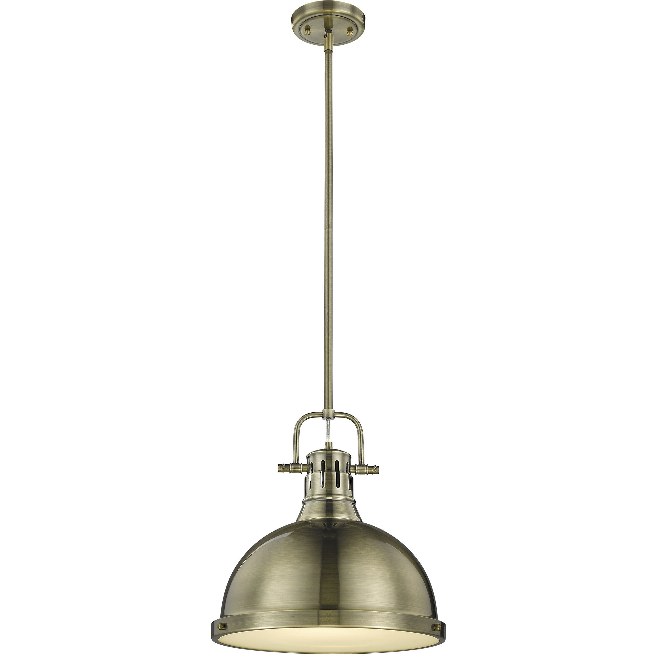 Yep Duncan 1 Light 14 inch Aged Brass Pendant Ceiling Light, Large