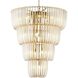 Ziva Shahi 37.38 inch 5.00 watt Titanium Gold Chandelier Ceiling Light, 4 Tier