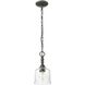 Keating 1 Light 5.88 inch Antique Black Iron Mini Pendant Ceiling Light