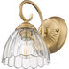 Audra Wall Sconce Wall Light in Brushed Champagne Bronze