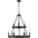 Alastair 24 inch 60.00 watt Matte Black Chandelier Ceiling Light