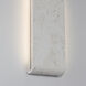 Stela 1 Light 6.25 inch White Travertine Outdoor Wall Light