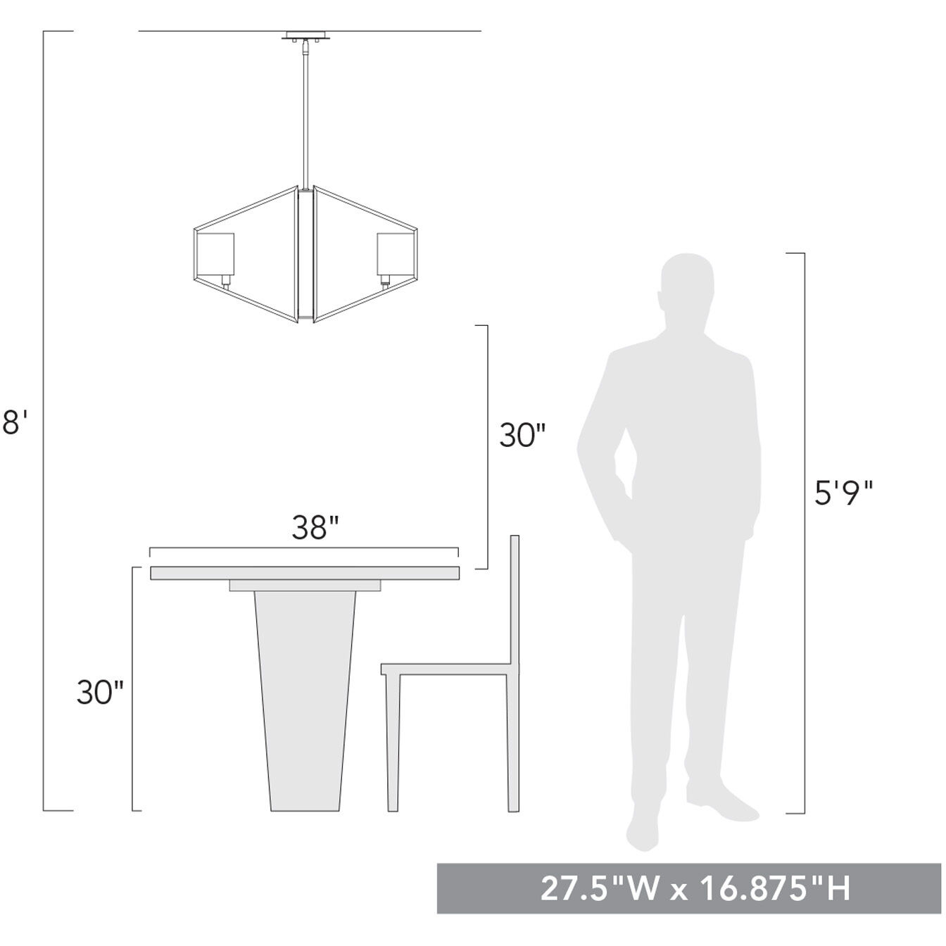 Varsha 6 Light 27.5 inch Matte Black Chandelier Ceiling Light