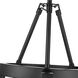 Aenon 3 Light 16.5 inch Matte Black Semi-Flush Ceiling Light