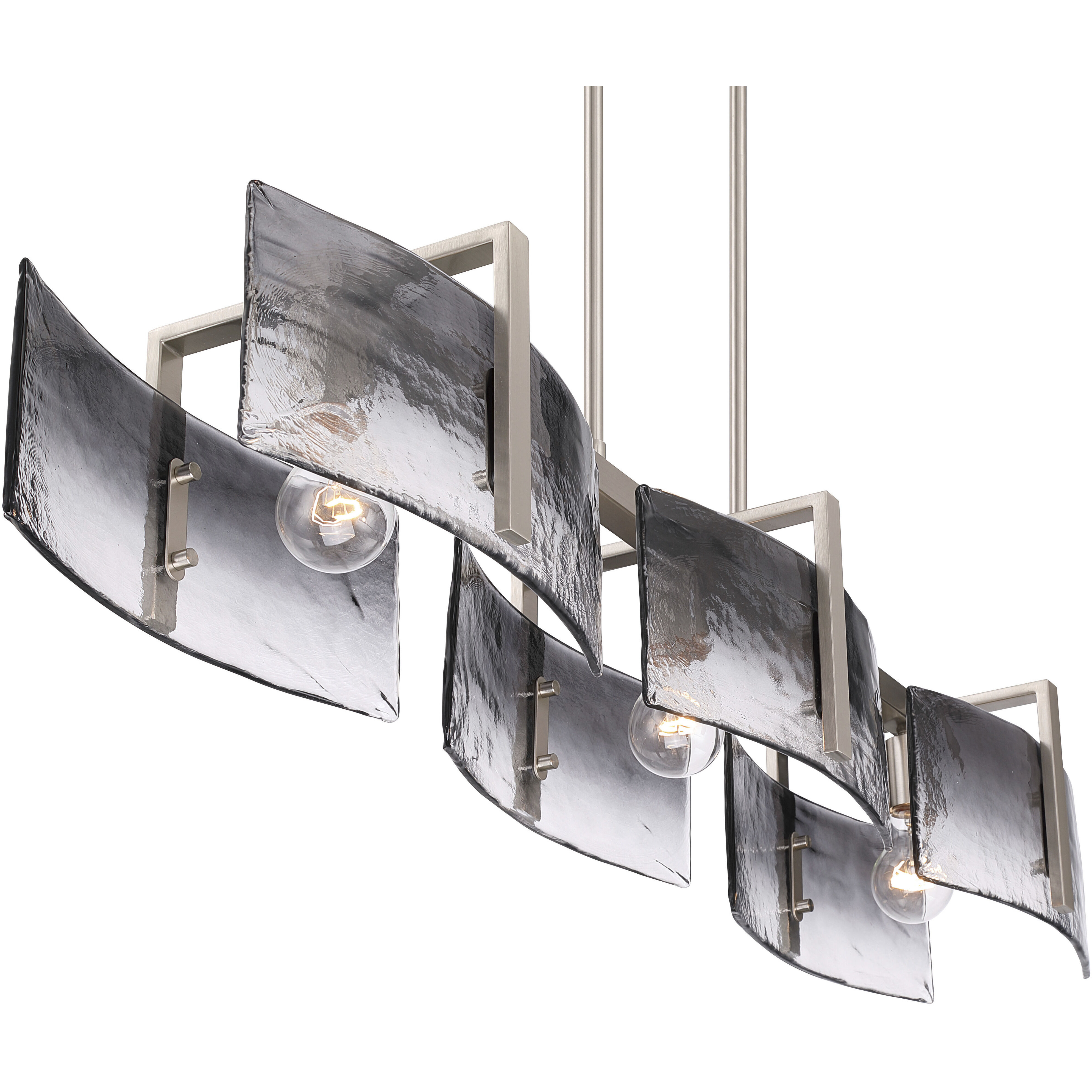 Aenon 3 Light 40.5 inch Pewter Island Light Ceiling Light