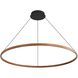 Veritas 70.88 inch 175.00 watt Walnut Chandelier Ceiling Light