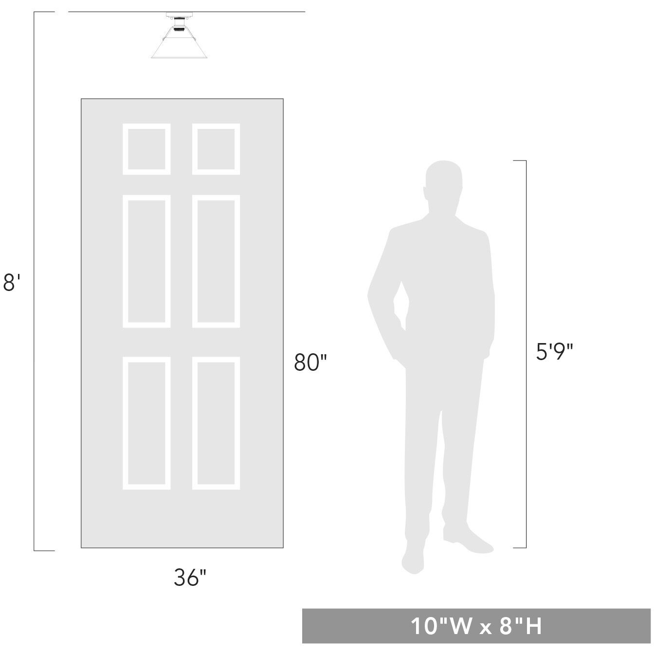 Yep Orwell 1 Light 10 inch Aged Brass Flush Mount Ceiling Light in Matte Black, Damp