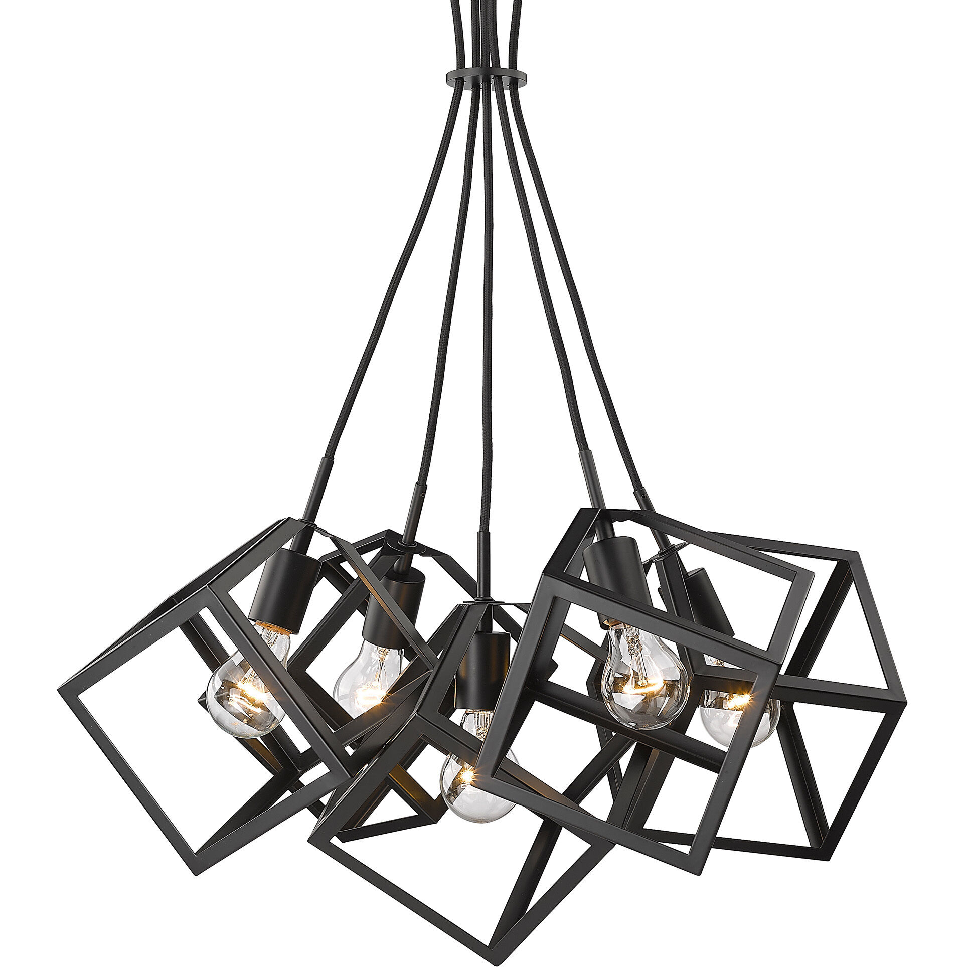 Cassio Pendant Ceiling Light in Matte Black