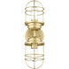 Seaport Vanity Wall Light in Brushed Champagne Brass