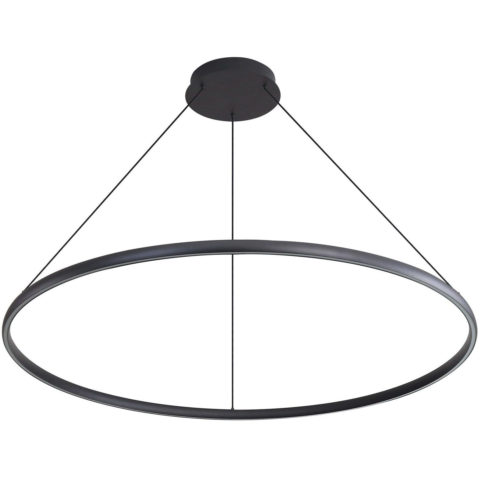 Veritas LED 47.25 inch Sand Black Chandelier Ceiling Light