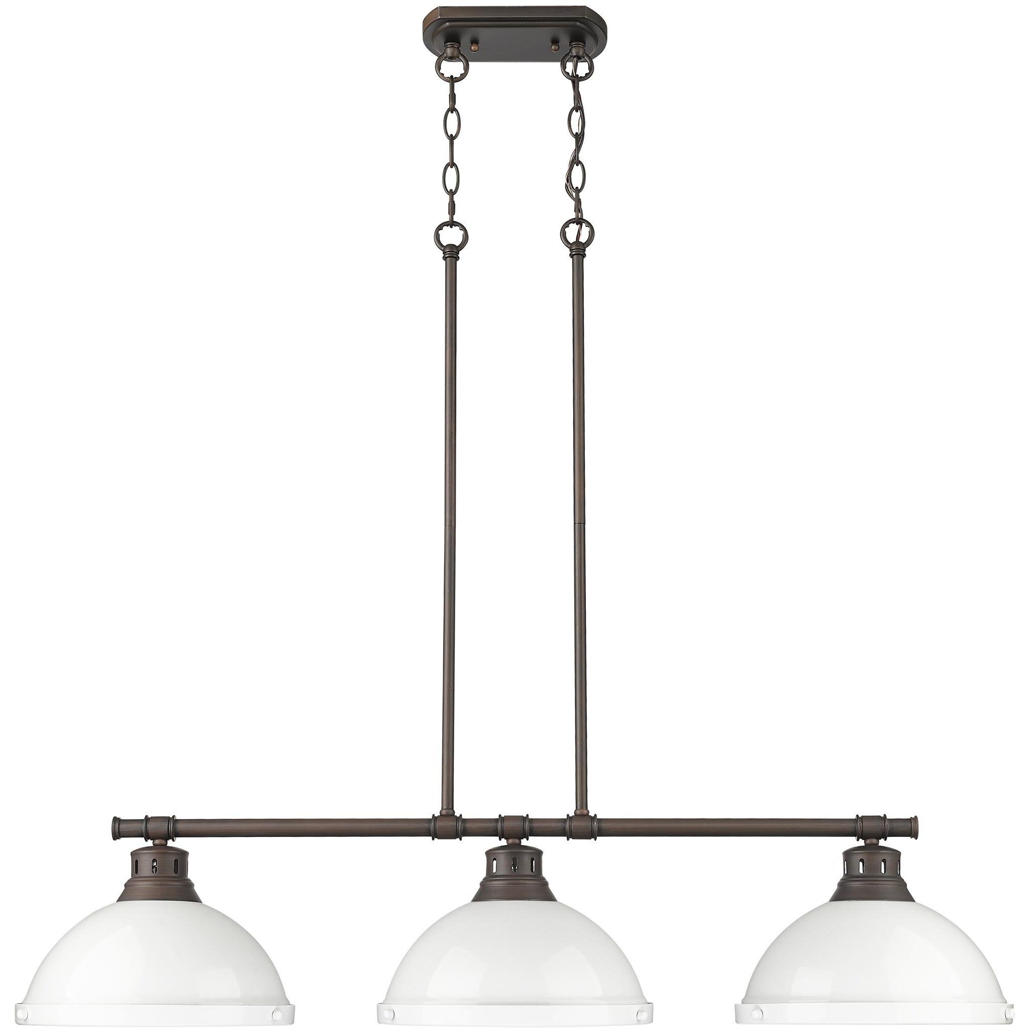 Yep Duncan Island Light Ceiling Light in Rubbed Bronze, White