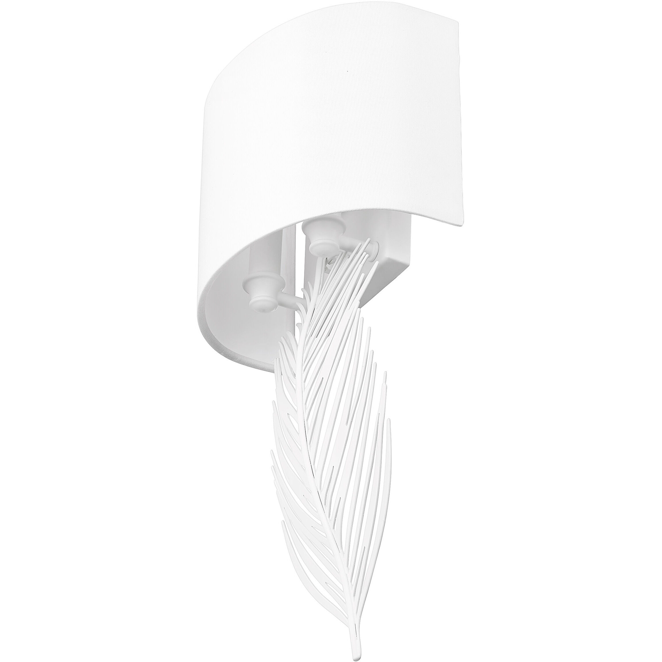 Cay 2 Light 9.5 inch Matte White Wall Sconce Wall Light