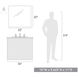 Orwell 1 Light 10 inch Chrome Wall Sconce Wall Light in Matte Black, Damp