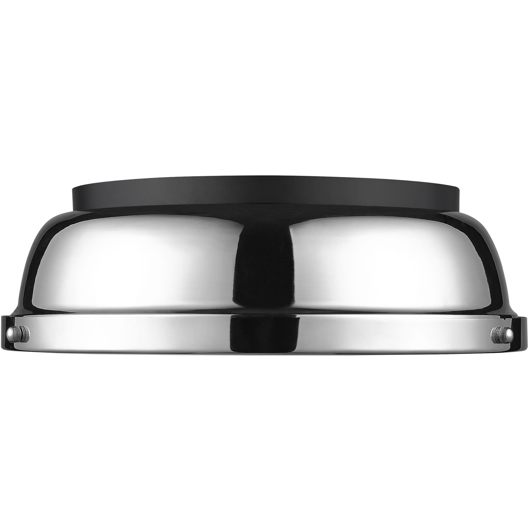 Yep Duncan 2 Light 14 inch Matte Black Flush Mount Ceiling Light in Chrome, Damp