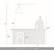 Conique Pendant Ceiling Light in Dark Walnut
