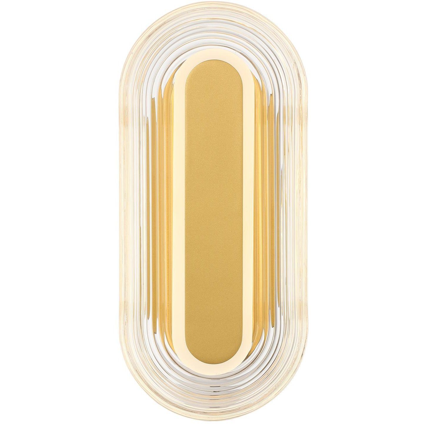 Wry Plexus 1 Light 5.88 inch Satin Brushed Gold Outdoor Wall Light