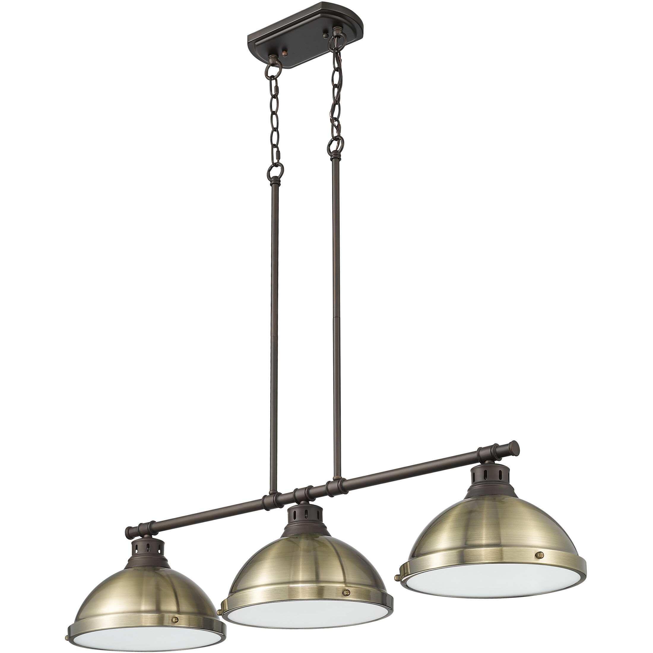 Yep Duncan Island Light Ceiling Light in Rubbed Bronze, Aged Brass