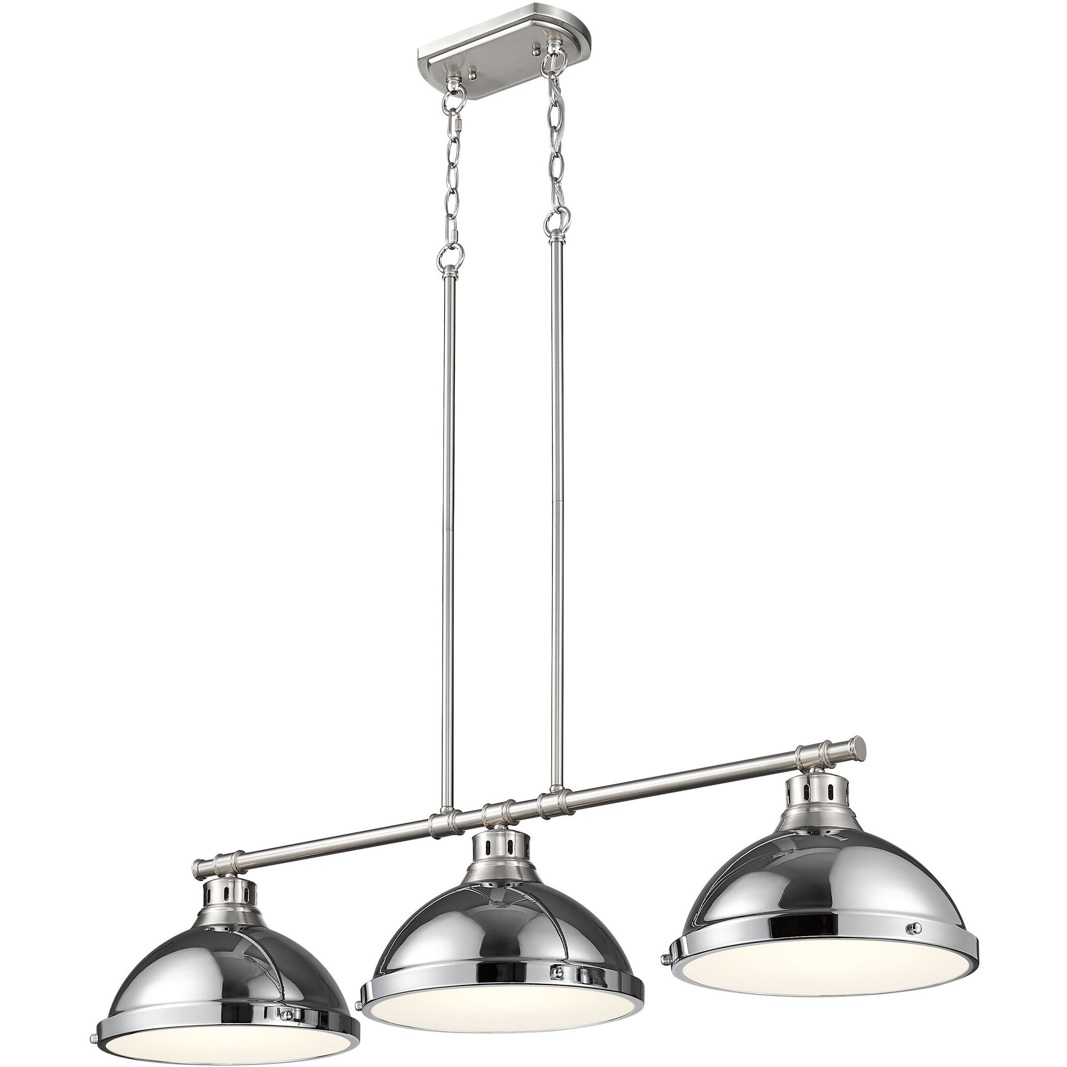 Yep Duncan Island Light Ceiling Light in Pewter, Chrome