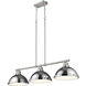 Yep Duncan Island Light Ceiling Light in Pewter, Chrome