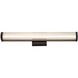 Rodara LED 24.38 inch Matte Black Outdoor Wall Sconce