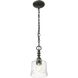 Keating 1 Light 5.88 inch Antique Black Iron Mini Pendant Ceiling Light