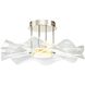 Vetrina LED 23.38 inch Light Gold Semi-Flush Ceiling Light