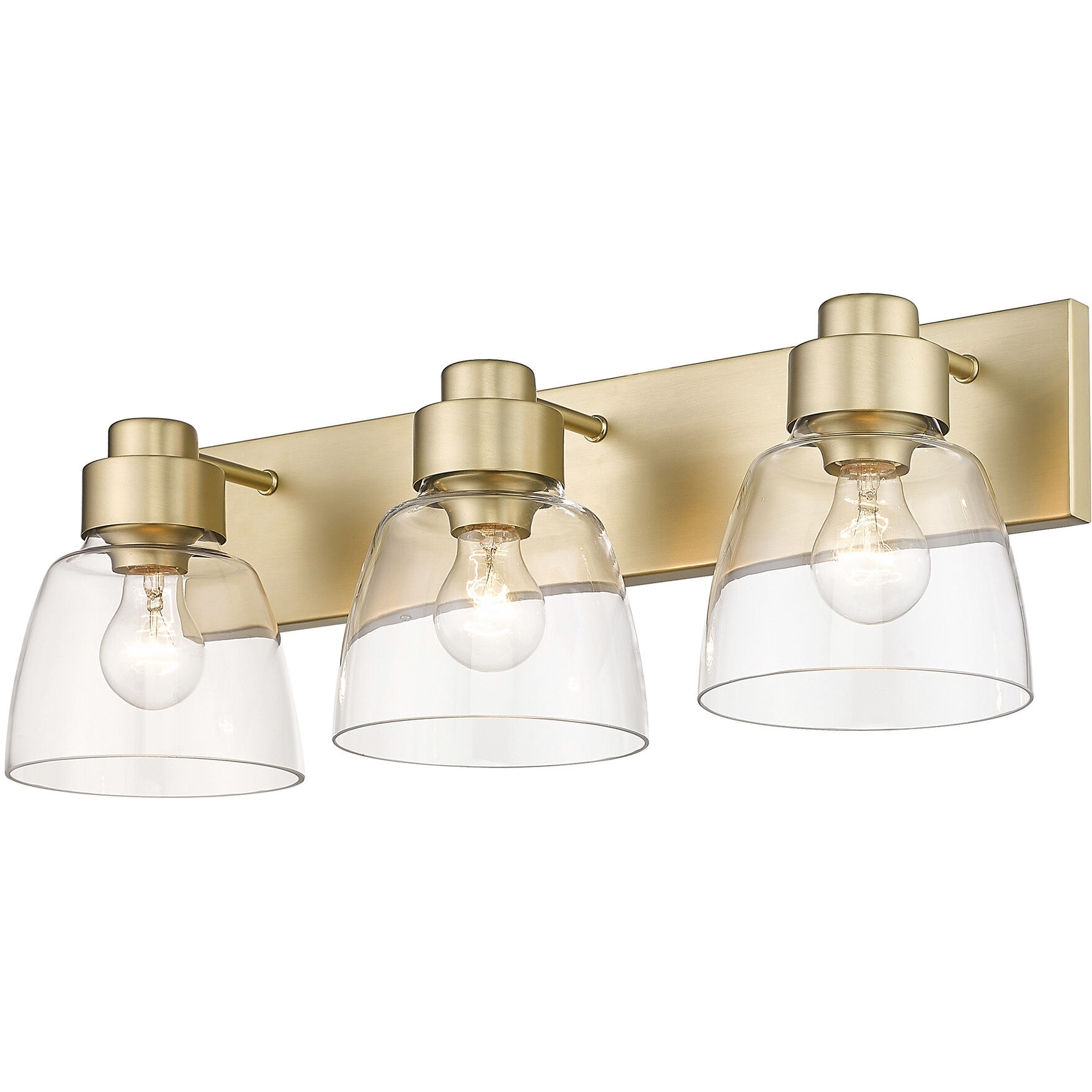 Remy Vanity Wall Light in Brushed Champagne Brass