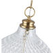 Adeline 3 Light 11.13 inch Modern Brushed Gold Pendant Ceiling Light