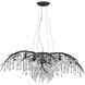 Autumn Twilight 12 Light 40 inch Black Iron Chandelier Ceiling Light, Large