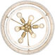 Erma 6 Light 22.38 inch Brushed Champagne Brass Chandelier Ceiling Light