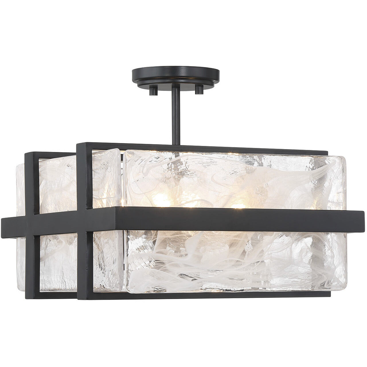 Cloud Break Semi Flush Ceiling Light