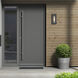 Smyth 1 Light 14 inch Natural Black Outdoor Wall in Seeded Glass