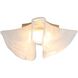 Glacier LED 13.75 inch Polished Nickel Flush Mount Ceiling Light