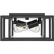 Tribeca 2 Light 11.5 inch Matte Black Flush Mount Ceiling Light, Damp