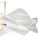 Vetrina LED 23.38 inch Light Gold Semi-Flush Ceiling Light