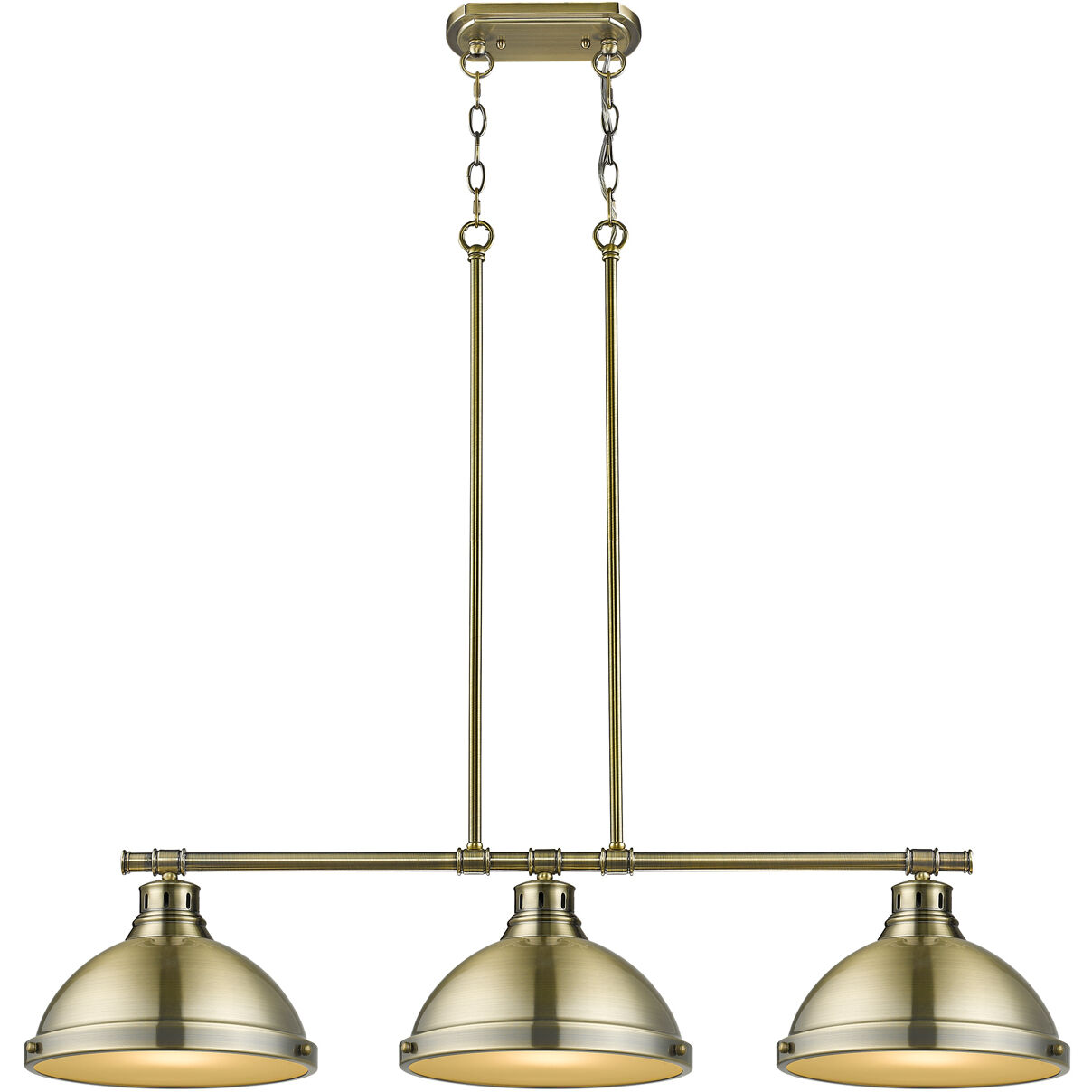 Yep Duncan Island Light Ceiling Light in Aged Brass
