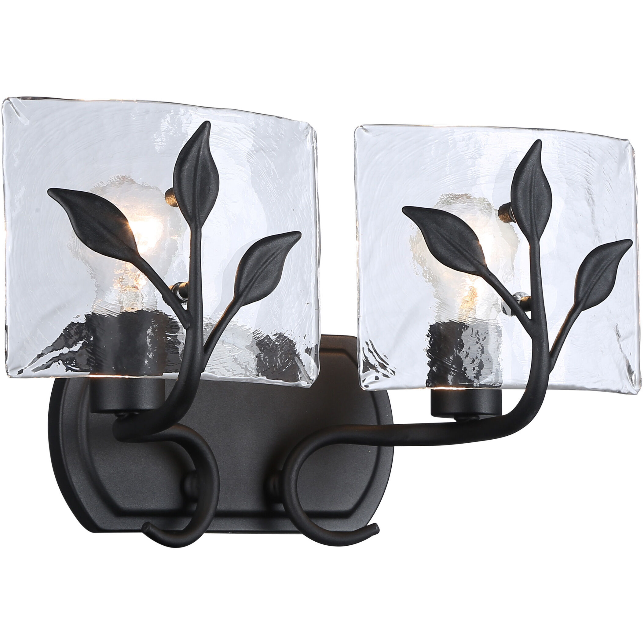 Calla Vanity Wall Light in Natural Black