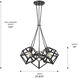 Cassio Pendant Ceiling Light in Matte Black