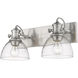 Yep Hines 2 Light 17.88 inch Pewter Semi-Flush Mount Ceiling Light in Seeded Glass, Damp