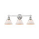 Orwell 3 Light 27 inch Chrome Bath Vanity Wall Light in Opal Glass
