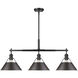 Yep Orwell Island Light Ceiling Light in Matte Black, Rubbed Bronze