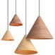 Conique Pendant Ceiling Light in Dark Walnut
