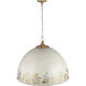 Alison 8 Light 27 inch Vintage Gold Pendant Ceiling Light in Antique Ivory
