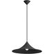 Vistara 1 Light 19.75 inch Sand Black Pendant Ceiling Light